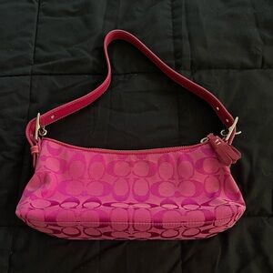vintage hot pink coach bag